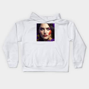 Portrait of a female model Kids Hoodie